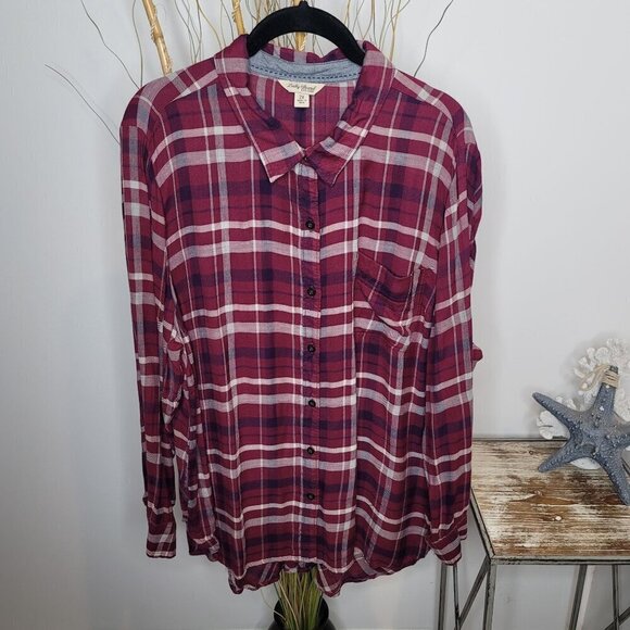 Lucky Brand Button Up Womens 2X - Picture 1 of 8